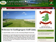 Tablet Screenshot of castlegregorygolflinks.com